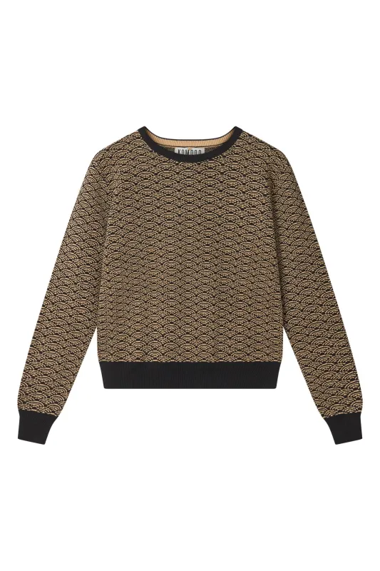 TARA - Organic Cotton Jumper Black sold by Komodo Fashion