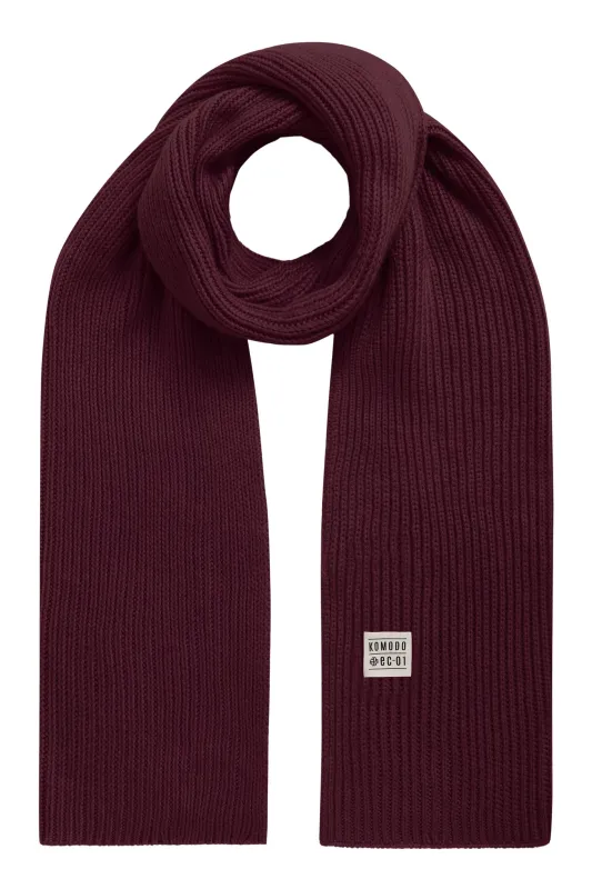 CHO - Fine Merino Scarf Walnut sold by Komodo Fashion