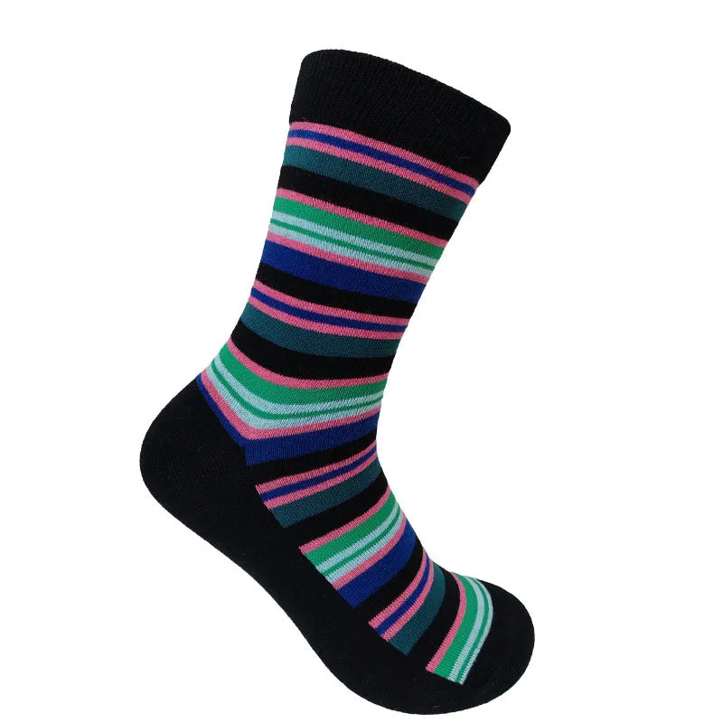STRIPE - GOTS Organic Cotton Socks Teal sold by Komodo Fashion