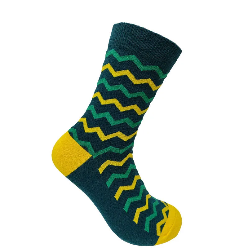 ZIG ZAG - GOTS Organic Cotton Socks Teal sold by Komodo Fashion