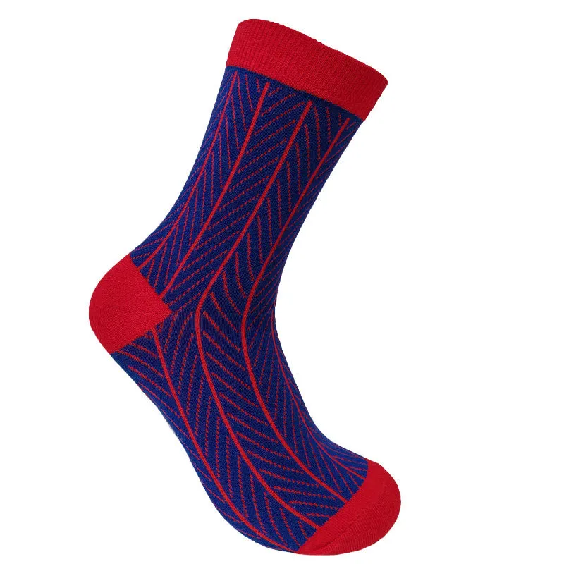 HERRINGBONE - GOTS Organic Cotton Socks Red sold by Komodo Fashion