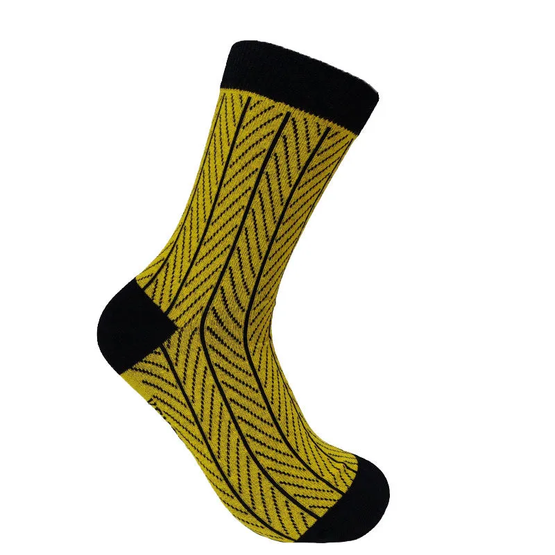 HERRINGBONE - GOTS Organic Cotton Socks Mustard sold by Komodo Fashion
