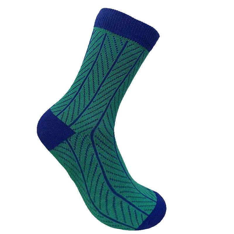 HERRINGBONE - GOTS Organic Cotton Socks Green sold by Komodo Fashion