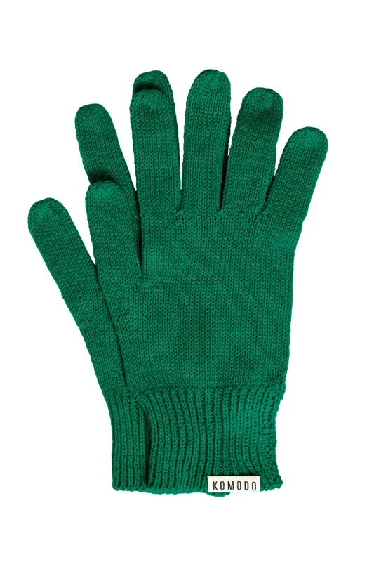 CITY - GOTS Organic Cotton Gloves - Bright Green sold by Komodo Fashion