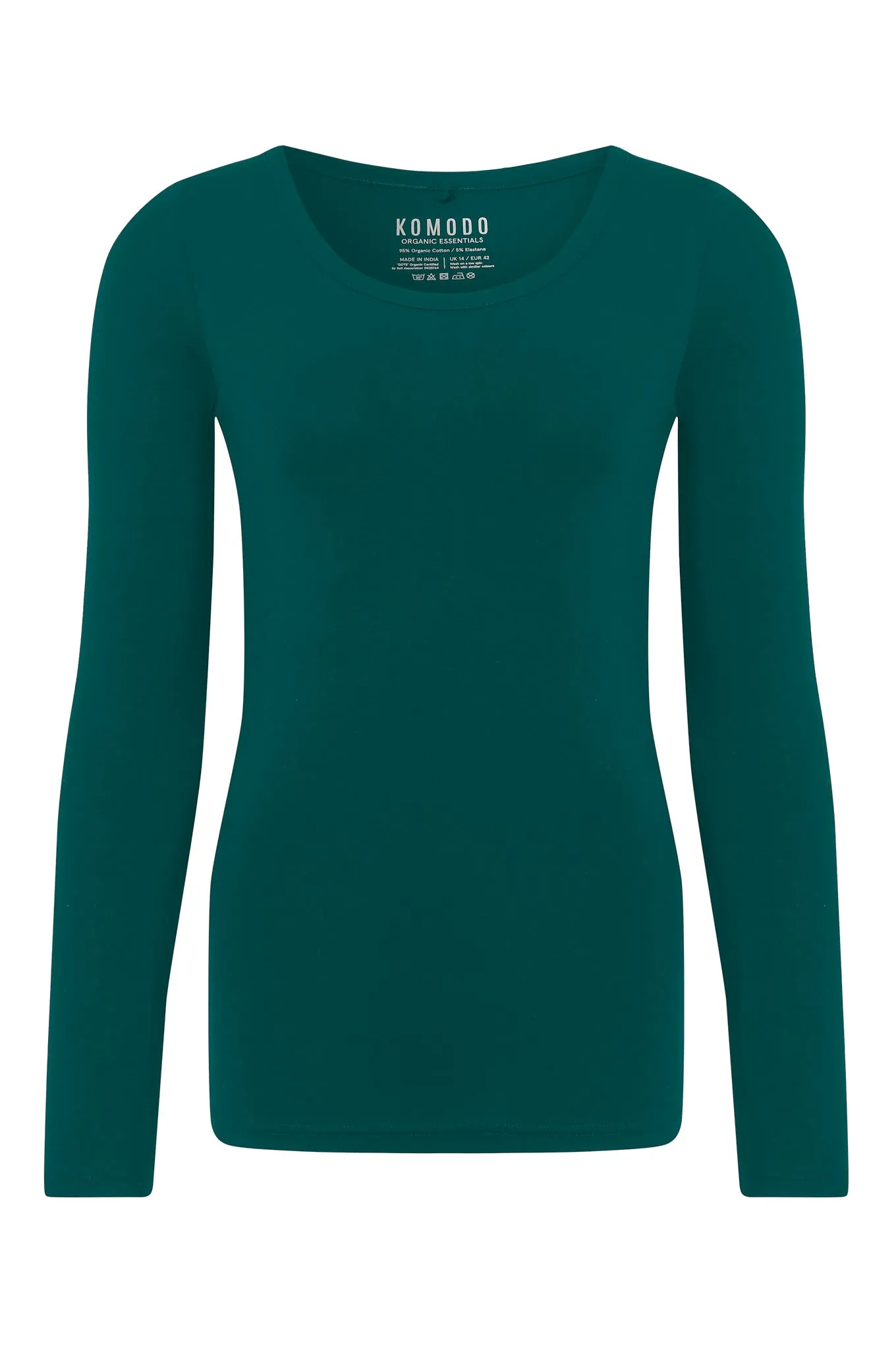 DARCEY Top - GOTS Organic Cotton Teal sold by Komodo Fashion product image thumbnail 2