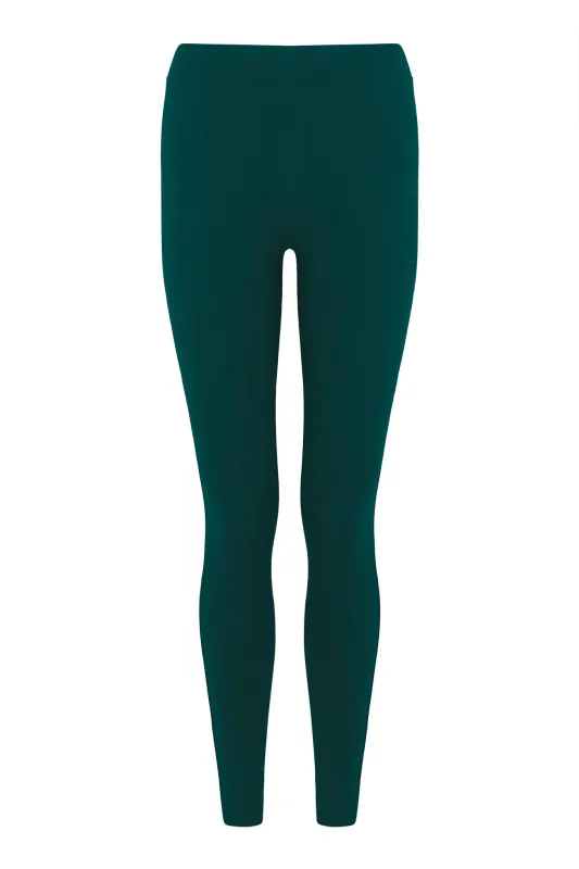 SYLVIE Legging - GOTS Organic Cotton Teal sold by Komodo Fashion