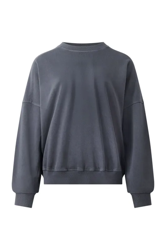 DAWN GOTS Organic Cotton Sweat - Washed Black sold by Komodo Fashion