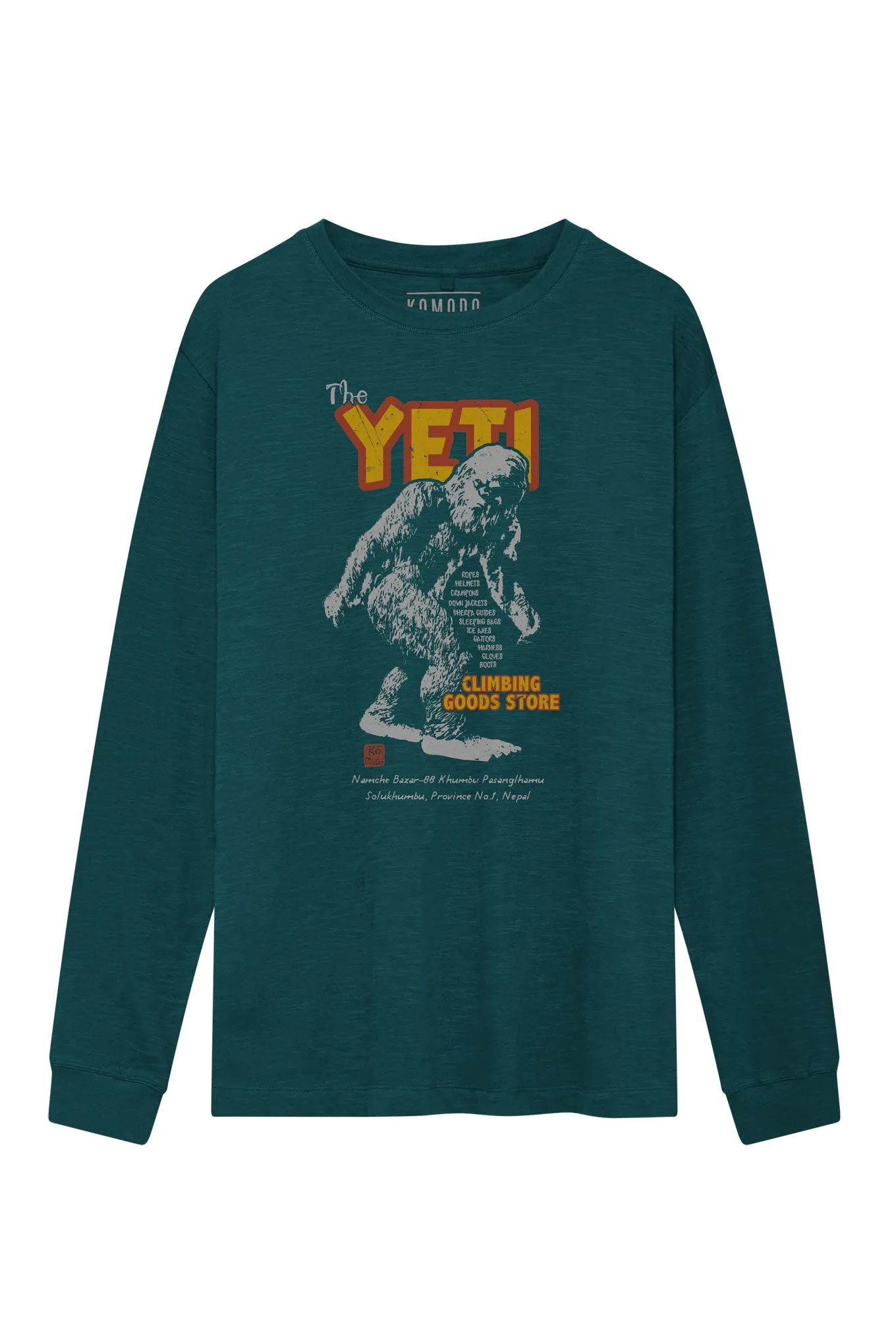 YETI Organic Cotton Tee - Teal sold by Komodo Fashion