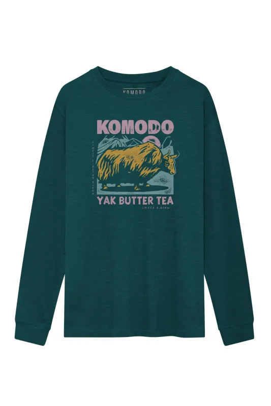 YAK Organic Cotton Tee - Teal sold by Komodo Fashion