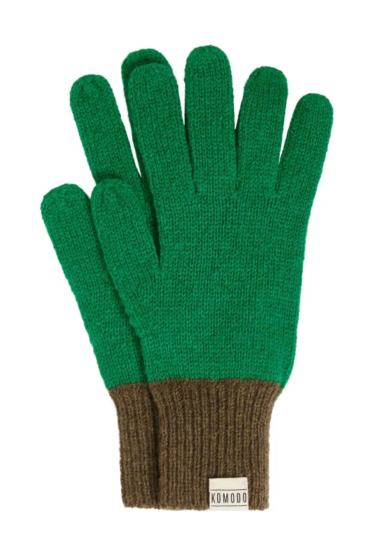 PRIMROSE Merino Wool Gloves - Green sold by Komodo Fashion