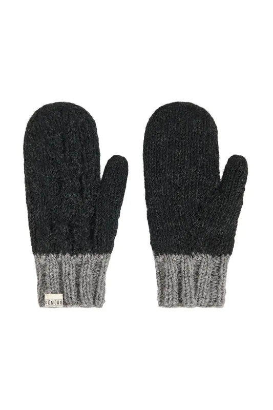 HAYA mitten - Charcoal sold by Komodo Fashion