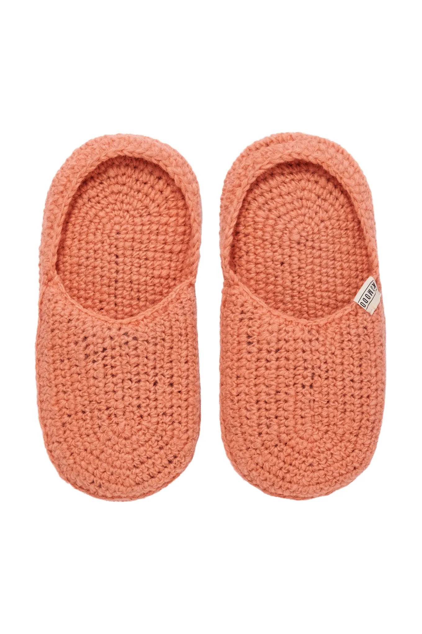 HIDE - Handknitted Wool Slipper Peach sold by Komodo Fashion