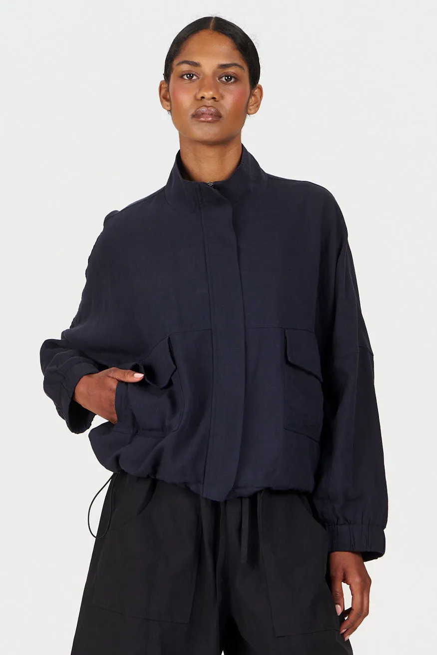 KOKO Tencel Linen Jacket - Navy sold by Komodo Fashion product image thumbnail 2