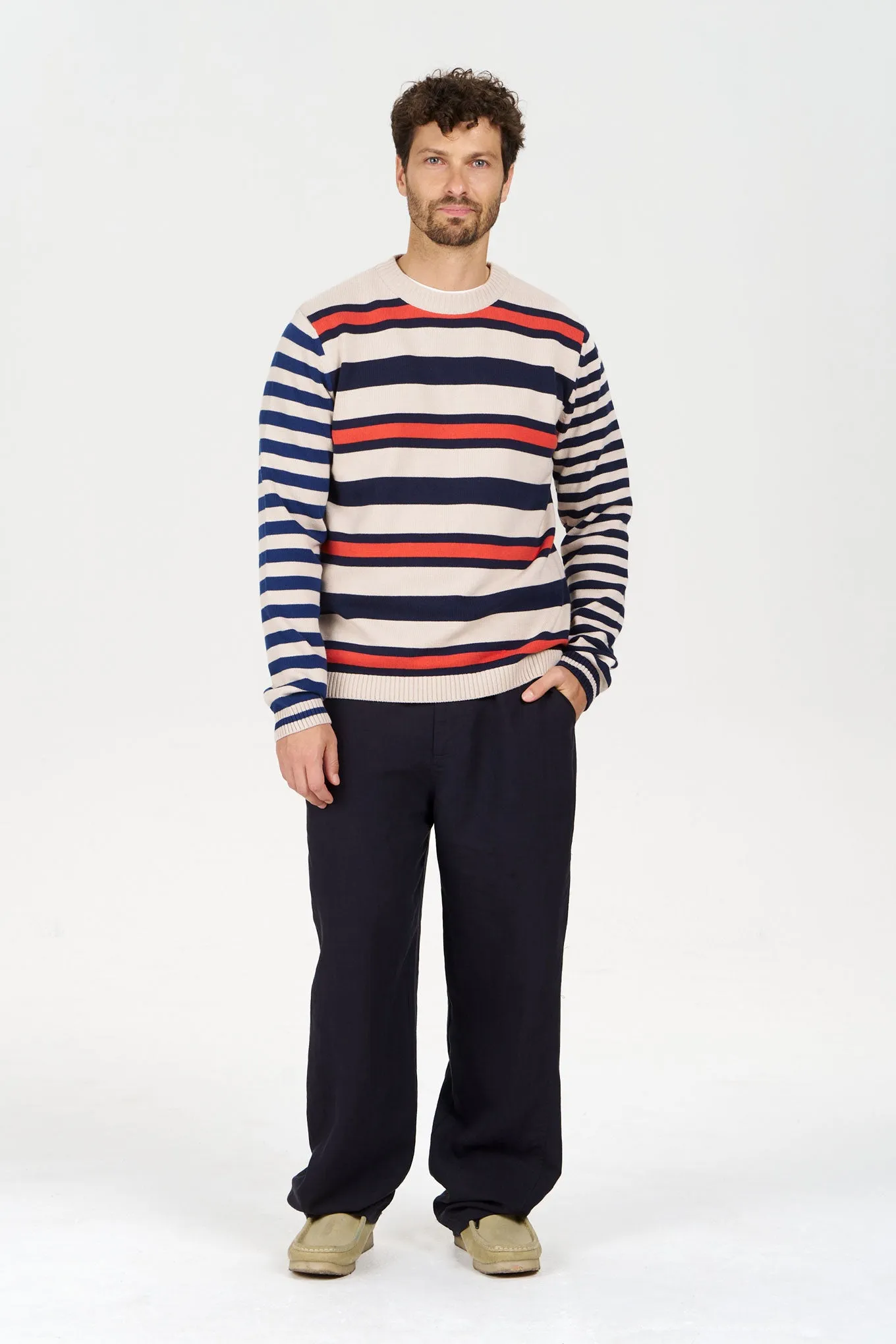 MAKULU Tencel Linen Trouser - Navy sold by Komodo Fashion product image thumbnail 3