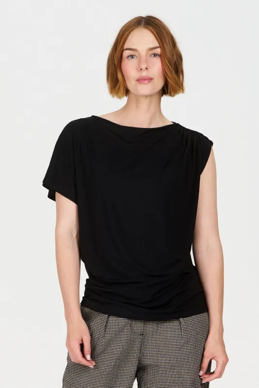 CATE Modal Top - Black made by Komodo Fashion