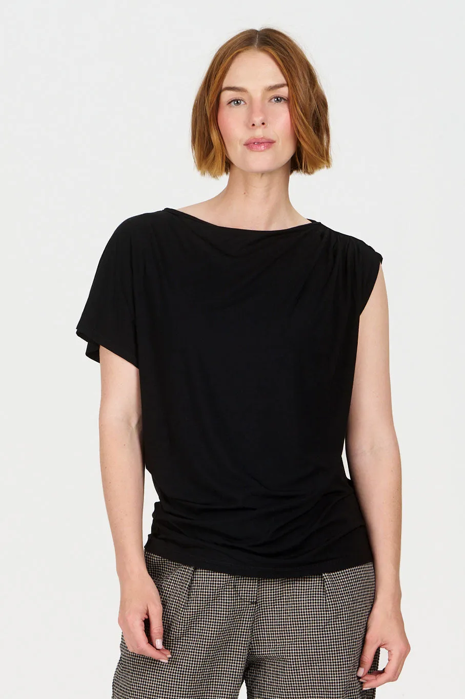 CATE Modal Top - Black sold by Komodo Fashion