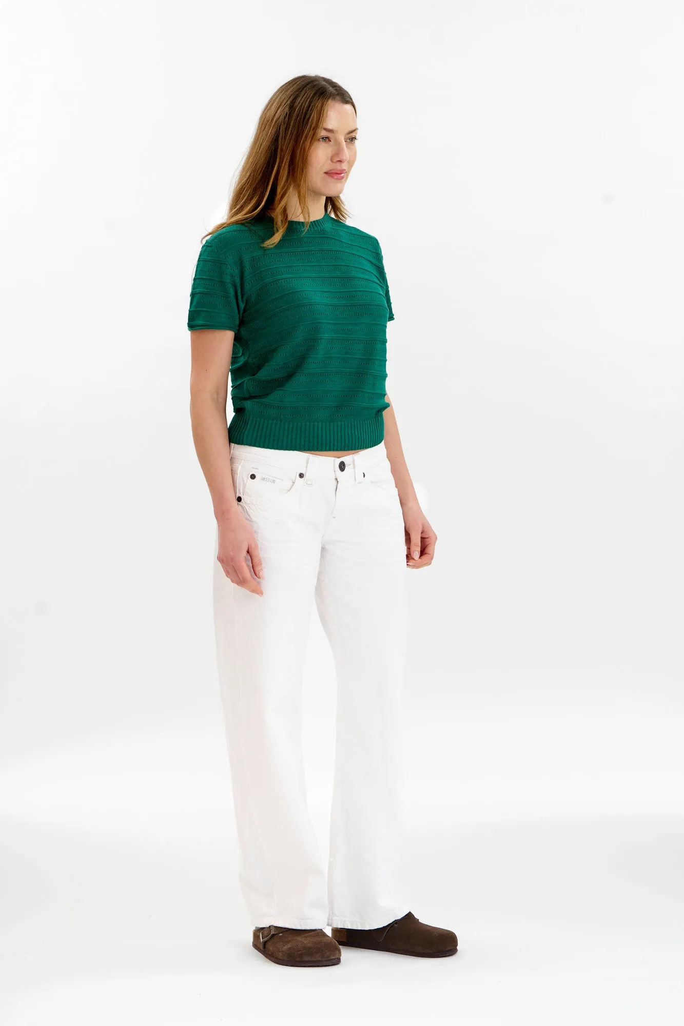 POSEY Organic Cotton Knit Tee - Green sold by Komodo Fashion product image thumbnail 3