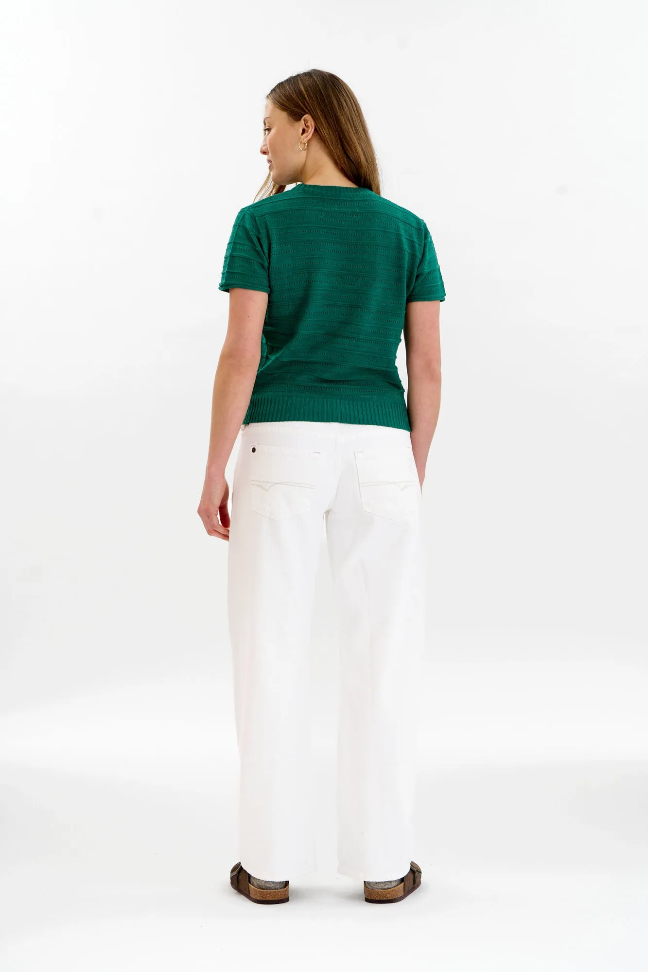 POSEY Organic Cotton Knit Tee - Green sold by Komodo Fashion product image thumbnail 4