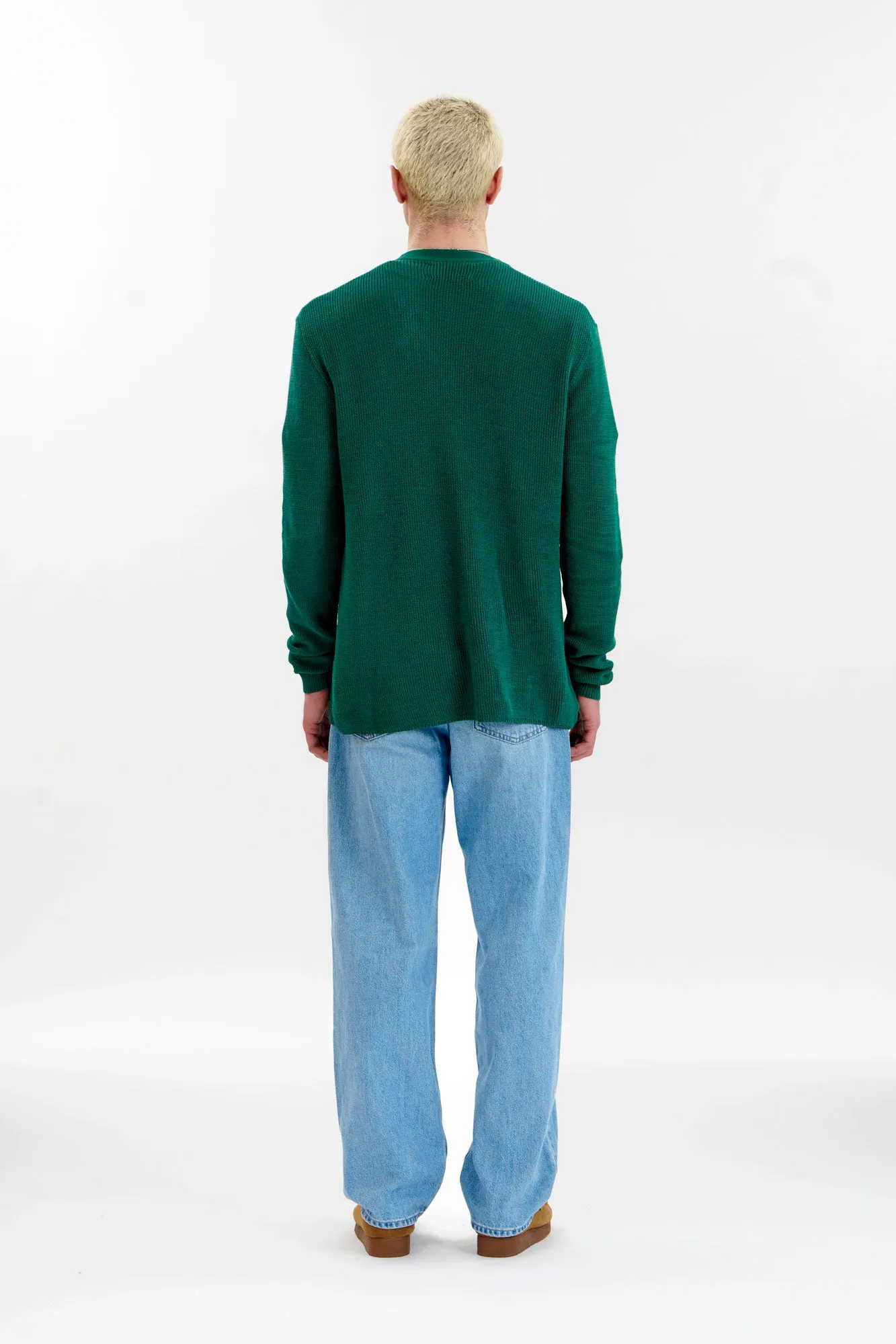 LUCAS Organic Cotton Cardigan - Green sold by Komodo Fashion product image thumbnail 4