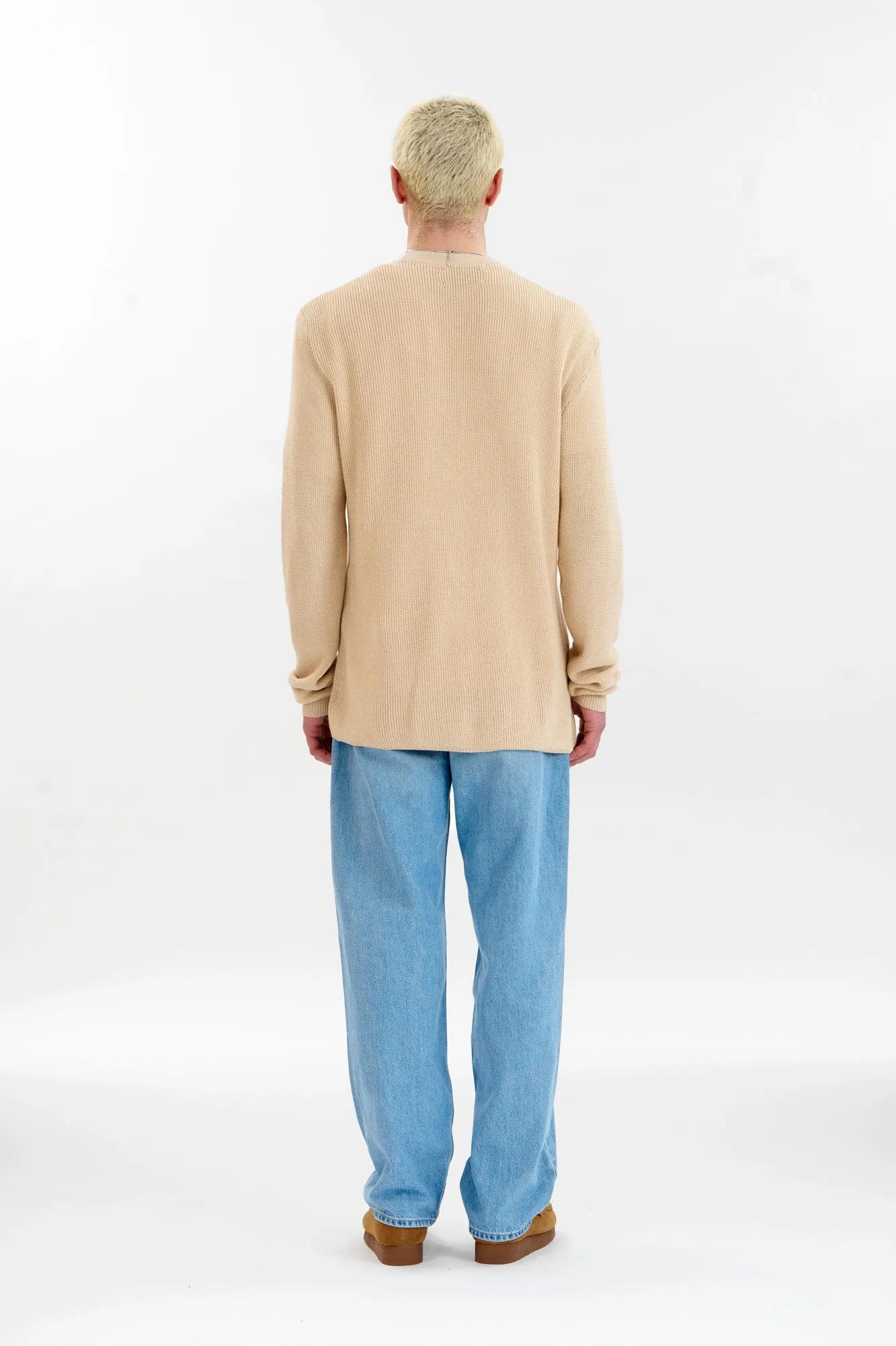 LUCAS Organic Cotton Cardigan - Cream sold by Komodo Fashion product image thumbnail 4