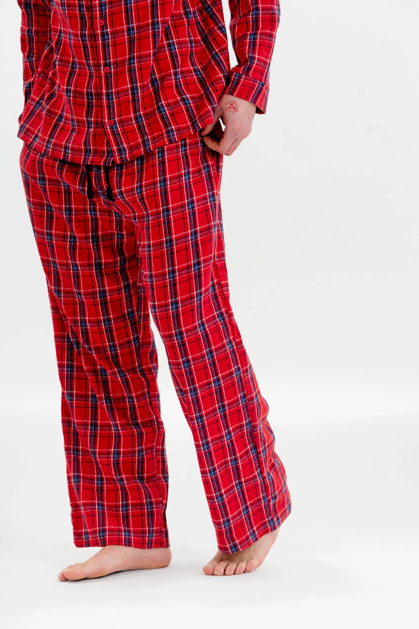 JIM JAM Mens Organic Cotton Pyjama Set - Red sold by Komodo Fashion product image thumbnail 4