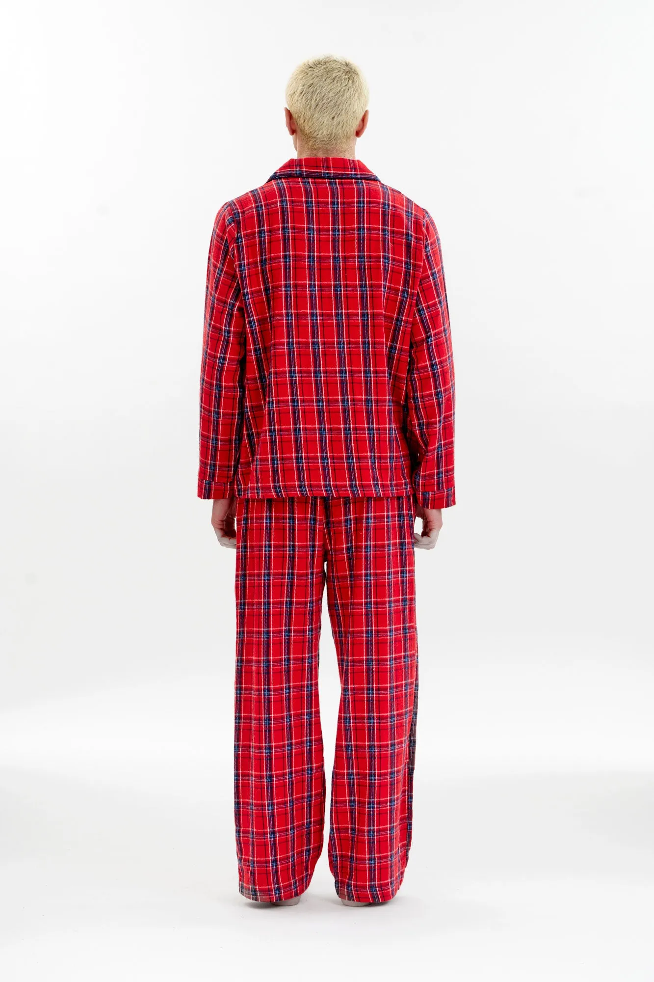 JIM JAM Mens Organic Cotton Pyjama Set - Red sold by Komodo Fashion product image thumbnail 2