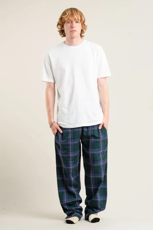 JIM JAM Mens Organic Cotton Pyjama Bottoms - Black Watch made by Komodo Fashion