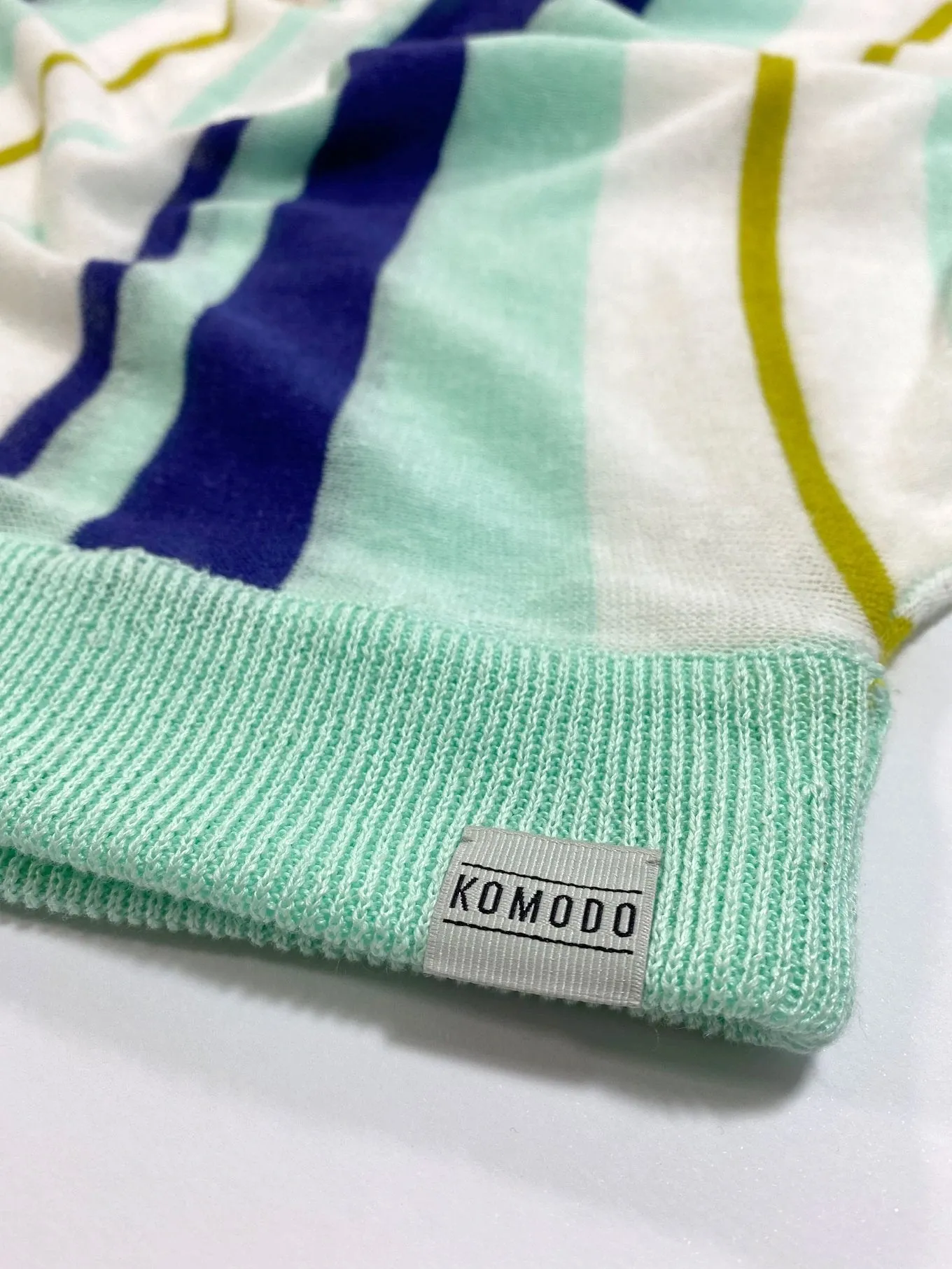 FAA Organic Linen Top Turquoise Stripe sold by Komodo Fashion product image thumbnail 4