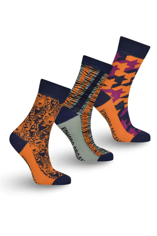 GOLDEN Box Set (x3 pairs) - Organic Cotton Socks sold by Komodo Fashion