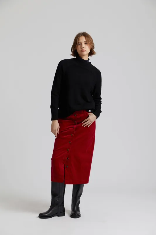 ISABEL - Organic Cotton Skirt Cherry sold by Komodo Fashion