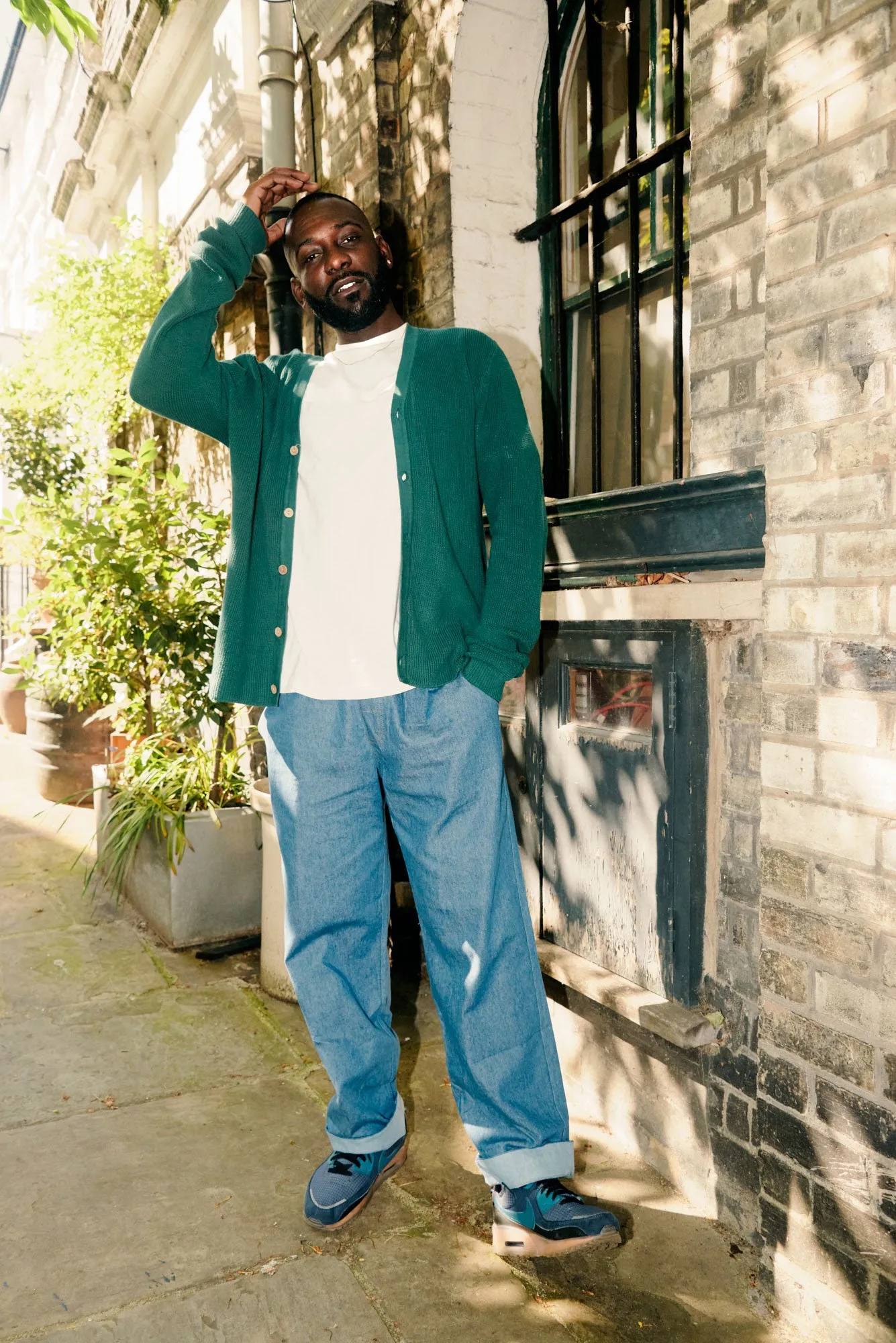 LUCAS - Organic Cotton Cardigan Dark Green sold by Komodo Fashion