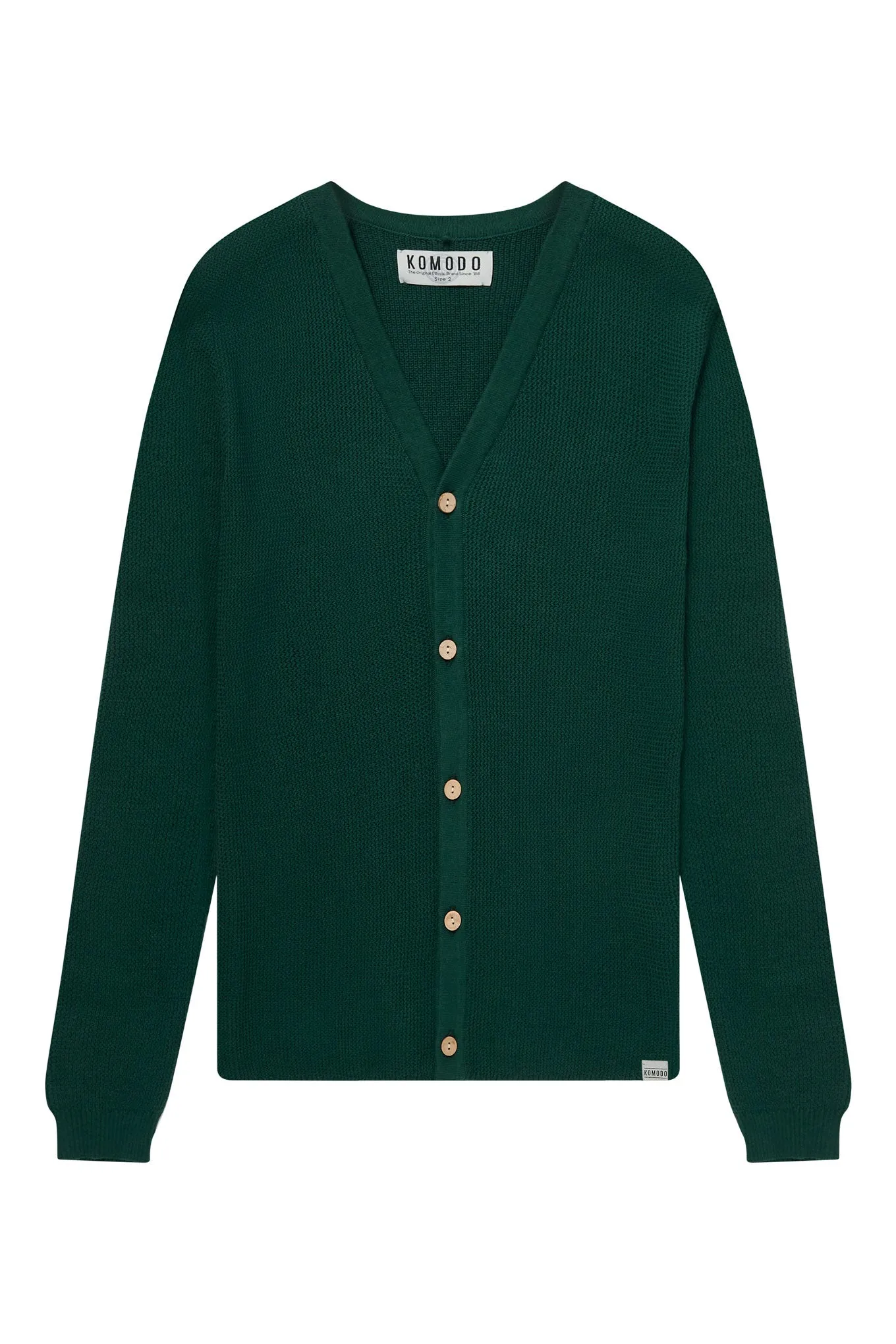 LUCAS - Organic Cotton Cardigan Dark Green sold by Komodo Fashion product image thumbnail 3