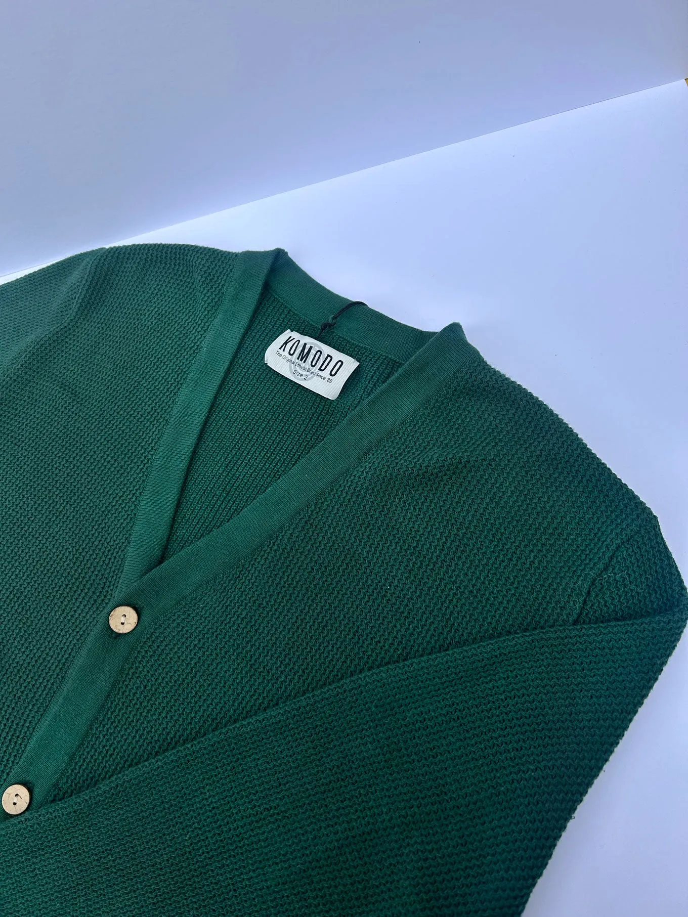 LUCAS - Organic Cotton Cardigan Dark Green sold by Komodo Fashion product image thumbnail 5