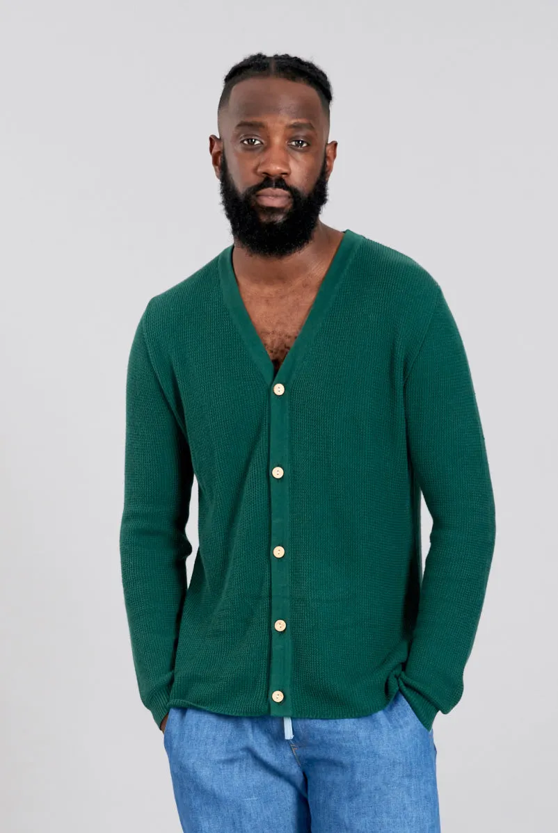 LUCAS - Organic Cotton Cardigan Dark Green sold by Komodo Fashion product image thumbnail 2