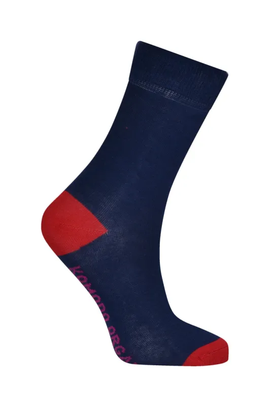 PUNCHY - Organic Cotton Socks Navy sold by Komodo Fashion