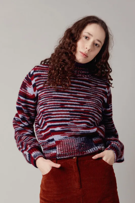 SANG - Handknitted Wool Jumper Lavender sold by Komodo Fashion