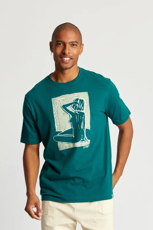 CHEEKY Tee Organic Cotton - Teal Green sold by Komodo Fashion
