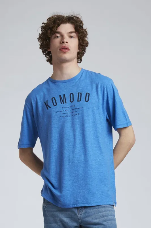 KIN - Hemp Tee Cobalt Blue sold by Komodo Fashion