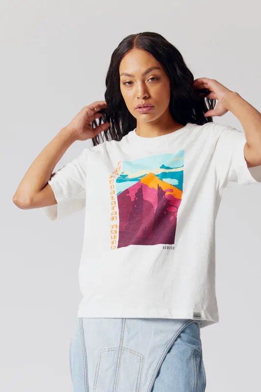TEMPLE - Organic Cotton Tee Off-White sold by Komodo Fashion