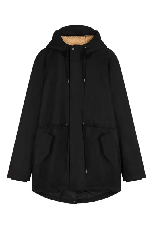 WILSON - Organic Cotton Parka Black sold by Komodo Fashion
