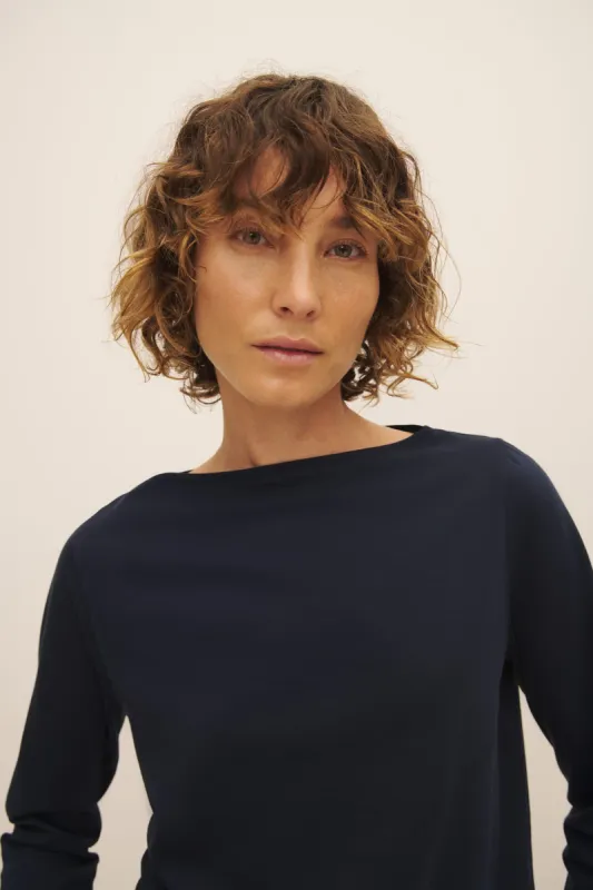 Boat Neck Top sold by Kowtow