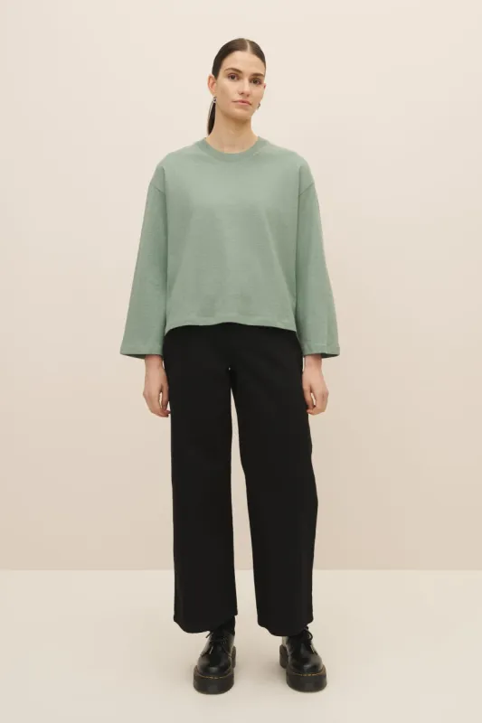 Boxy Long Sleeve Top made by Kowtow