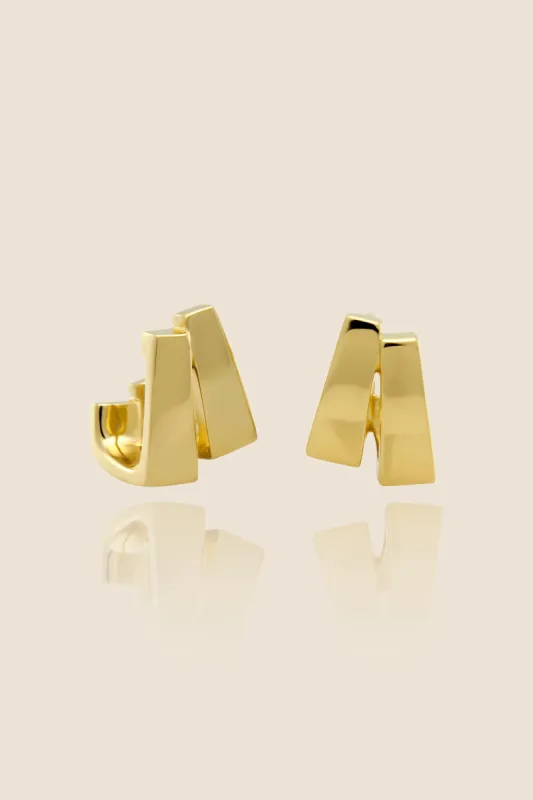 Scala Double Hoops (Pair) sold by Kowtow