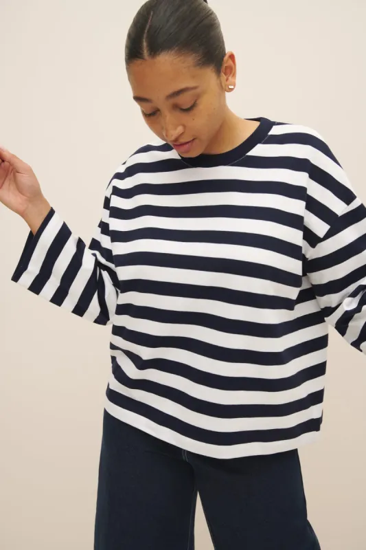 Tシャツ・カットソー citybreeze Uncut layered long-sleeved t-shirt_SKY BLUE MUSINSA | CITYBREEZE WOMAN UNBAL LAYERED LONG SLEEVE T