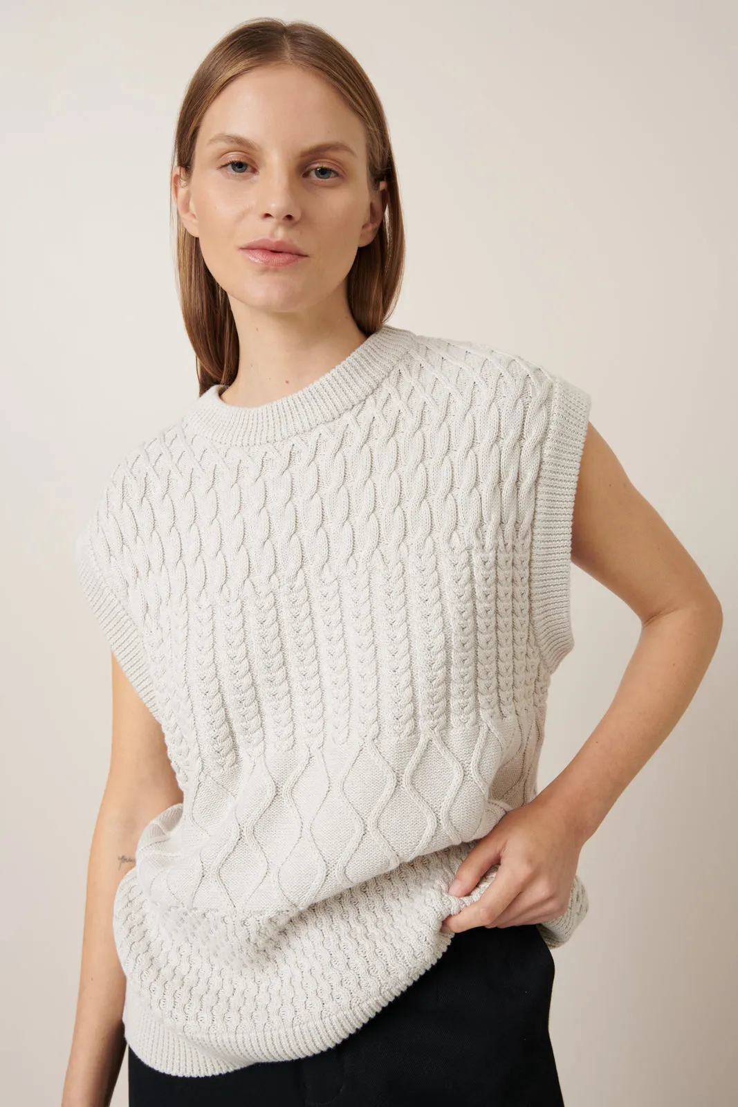 Aran Vest sold by Kowtow product image thumbnail 4