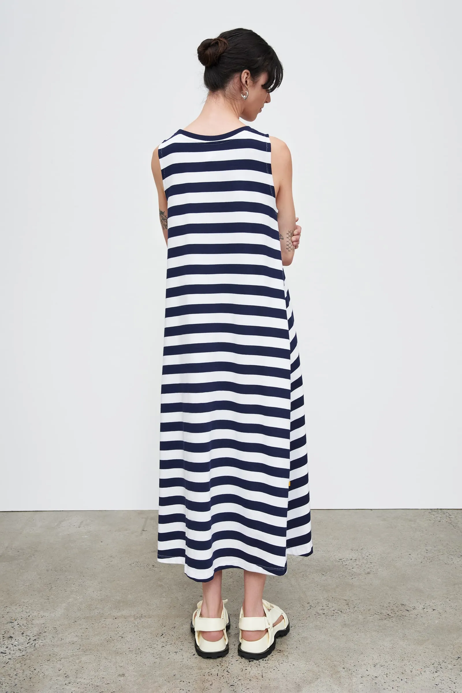 Rugby Tank Swing Dress sold by Kowtow product image thumbnail 5