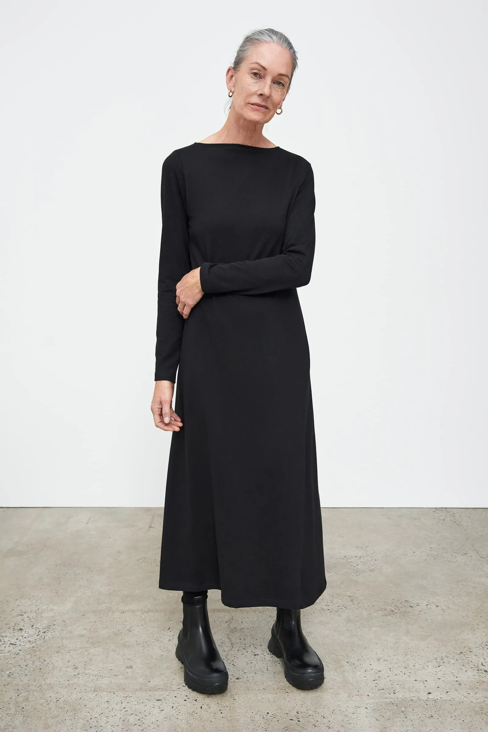 Boat Neck Dress sold by Kowtow