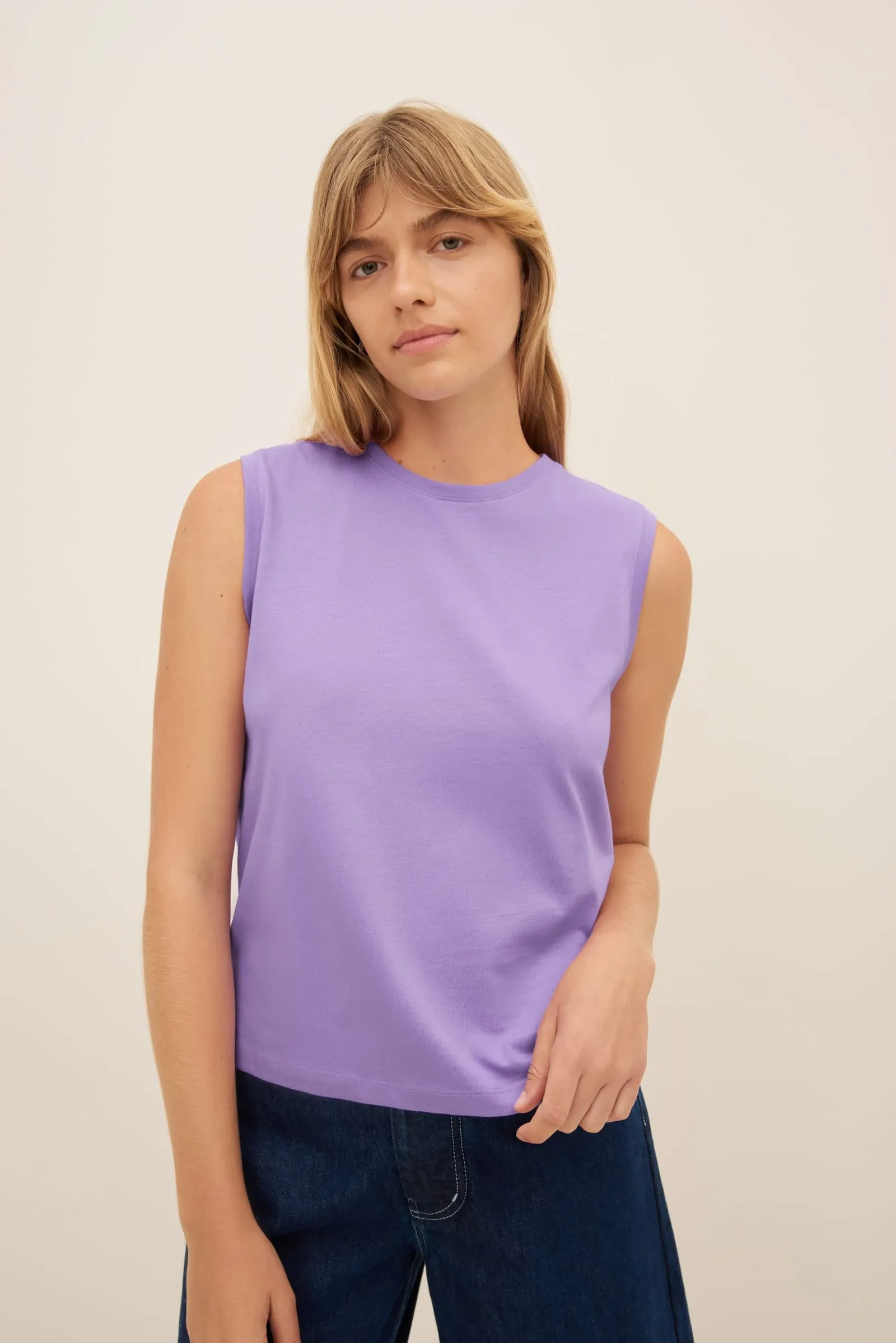 Singlet Top sold by Kowtow