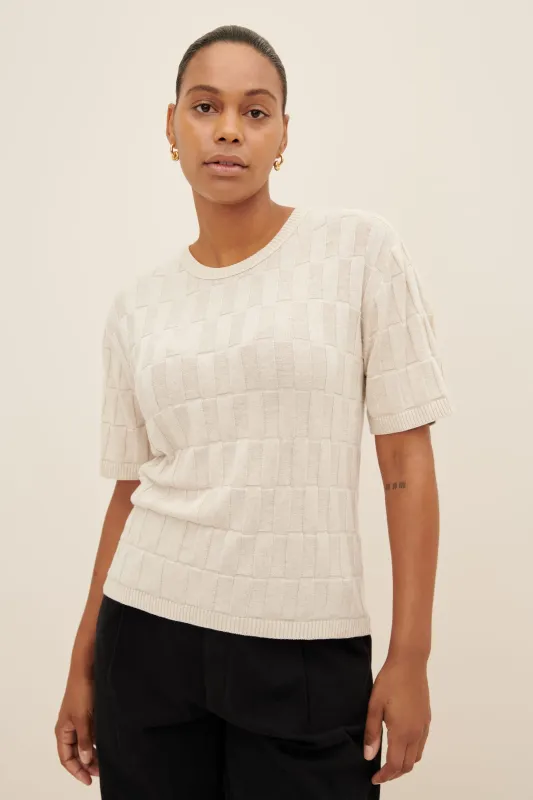 Etch Tee made by Kowtow