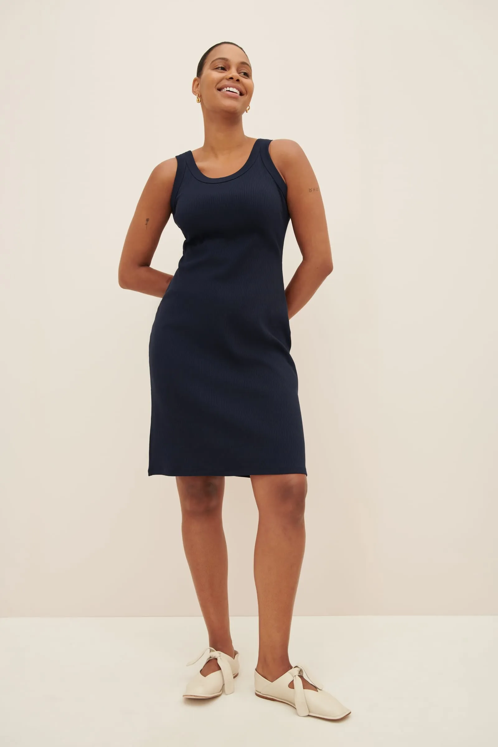Column Rib Dress sold by Kowtow